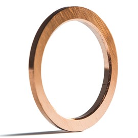 M18 Flat Washer Copper Sealing Ring, 18mm ID 24mm OD 1.5mm Thickness Metric Sealing Gasket, 30 Pieces