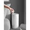 IEEK Small Waste Basket Slim Trash Can 3.2 Gallon/12L Clear