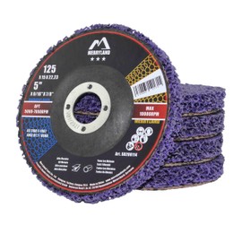 Merryland Bravo-Line SB208114-05 CSD Disc 125 Colour Rust for Angle Grinders, 125 mm Purple Cleaning Disc, Metal Stainless Steel Coarse Cleaning Disc, Pack of 5