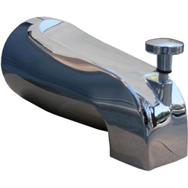 LASCO 08-1037 1/2-Inch Iron Pipe, Front Diverter Style Bathtub Spout, Chrome Plated