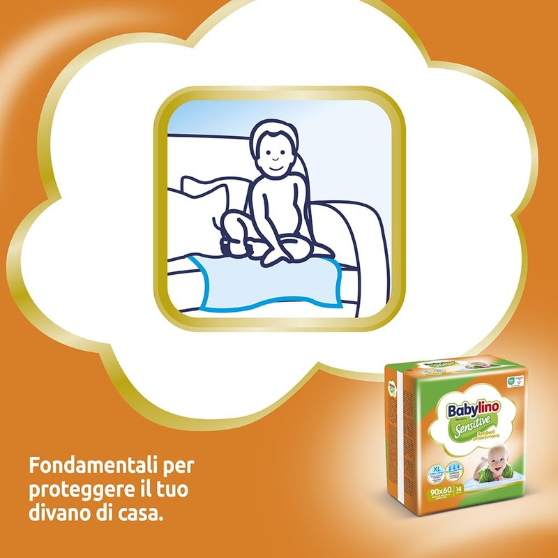Babylino Sensitive 90 x 60 cm Extra Absorbent Pack of