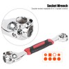 8‑in‑1 Socket Wrench Rotatable Double‑Ended High‑Carbon Steel Magnet Repair Hand