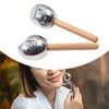 Facial Ice Globes Facial Tools for Face Eyes,Beauty Tool,Wooden Handle,Stainless