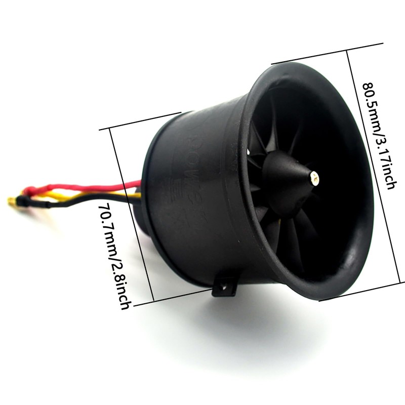 ApisQueen 64 mm EDF 4S 3500KV Belt 11 Sheets Electric