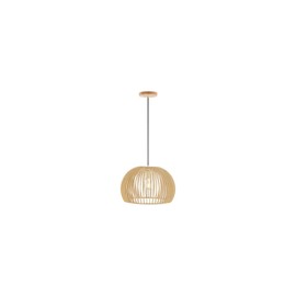 SAFAVIEH Lighting Collection Mesa Natural Adjustable Pendant Hanging Light Fixture, Ideal for Dining Room, Kitchen Island, Entryway (LED Bulb Included)