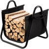 AMAGABELI GARDEN & HOME Fireplace Log Holder with Canvas Firewood