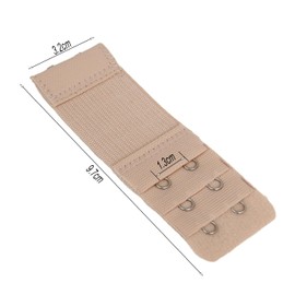 Sukmazz Bra Strap Extenders, Women Elastic Extensions Bra Extender Set, 3 Piece (2 Hook,3PCS Skin)