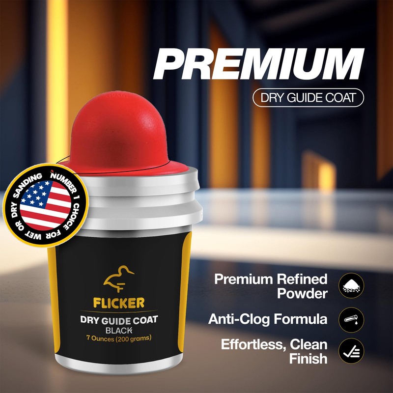 Flickers Premium Black Dry Guide Coat Kit - 200 Gram