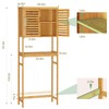 VIAGDO Over The Toilet Storage Cabinet, Tall Bathroom Cabinet Organizer