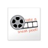 CafePress Sneak Peek Sticker Square Bumper Sticker Car Decal