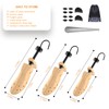 UHIAGREE Wooden Shoe Stretcher, 4-Way Shoe Expander Widener Shoe Tree