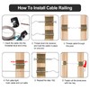 BLIKA 24 Pack 3/16" Invisible Cable Railing kit, T316 Stainless