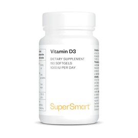 Vitamin D3 1000 IU - Immune Boost - Non-GMO - 150 Softgels - SuperSmart