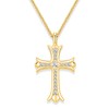 SugarTang Moissanite Cross Necklace for Men and Women, Diamond Cross