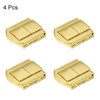 sourcing map Set of 4 Toggle Lock 31 mm Gold