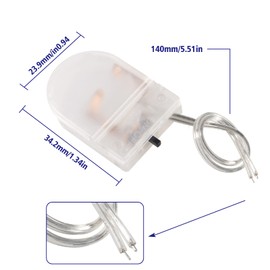 Aobao 15pcs cr2032 Battery Holder, CR2032 Battery Holder with Switch, Coin Cell Holder, 1 x 3V CR2032 Button Coin Cell Battery Holder with Leads On Off Switch (Transparent)
