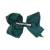 8 Inch Grosgrain Bow for Women and Girls (Peacock)