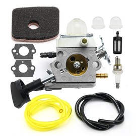 Hoypeyfiy 42411200616 Carburettor Fuel Filter Kit, Carb Kit with Fuel Line Spark Plug Replacement for Zama C1M-S261B C1M-S261C Replacement for Stihl BG86 BG86CE BG86CEZ BG86Z SH56 SH56C SH86 SH86C