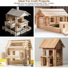 110 Pieces Square Wooden Sticks, Hardwood Sticks, Square Wooden Sticks