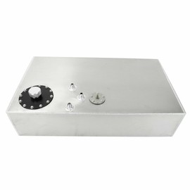 17 Gallon Street Rod Aluminum Race Fuel Cell Gas Tank with Cap and Level Sender 64L