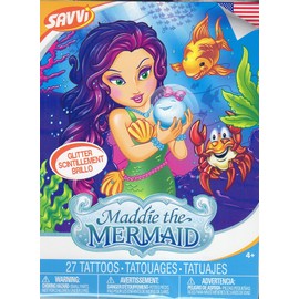 Maddie the Mermaid - Temporary Tattoos - 27 Tattoos By Savvi