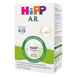 HiPP A.R. Fórmula para Lactantes de 0-12 Meses - 1 Pieza (1 x 600 gr) con Necesidades Especiales de Nutrición