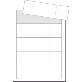 SIGEL LP714 Printable Admission Tickets with stub, 18 x 5,5 cm, 225 gsm, 100 Pieces equal to 20 sheets