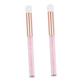 Beavorty 2pcs Pink Eyeshadow Brush Makeup Tool Blackhead Brush Eye Applicator Cleaning Brush for Deep Nose and Eye Makeup Cleaning