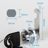 Security Mailbox Lock,2 Pcs Security Cam Lock Cabinet Locks Letterbox