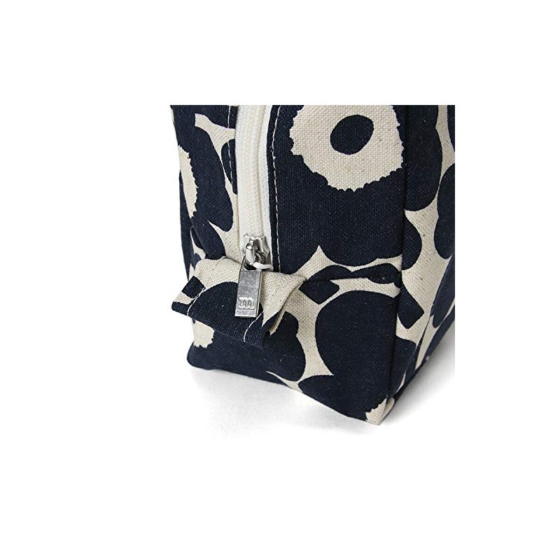 Marimekko 70530-851 Vilya Pouch, Cotton/Dark Blue MINI-UNIKKO VILJA, cotton/dark blue