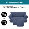 Jcones T Cushion Loveseat Slipcover 3 Pieces Sofa Covers for