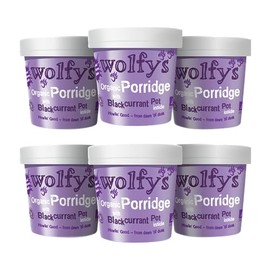 Wolfys Wolfy's Organic Porridge with Blackcurrant Jam (90g) (Packof 6)