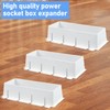 3PCS BE4 Electrical Outlet Box Extenders with 24PCS Screws, (4-Gang)