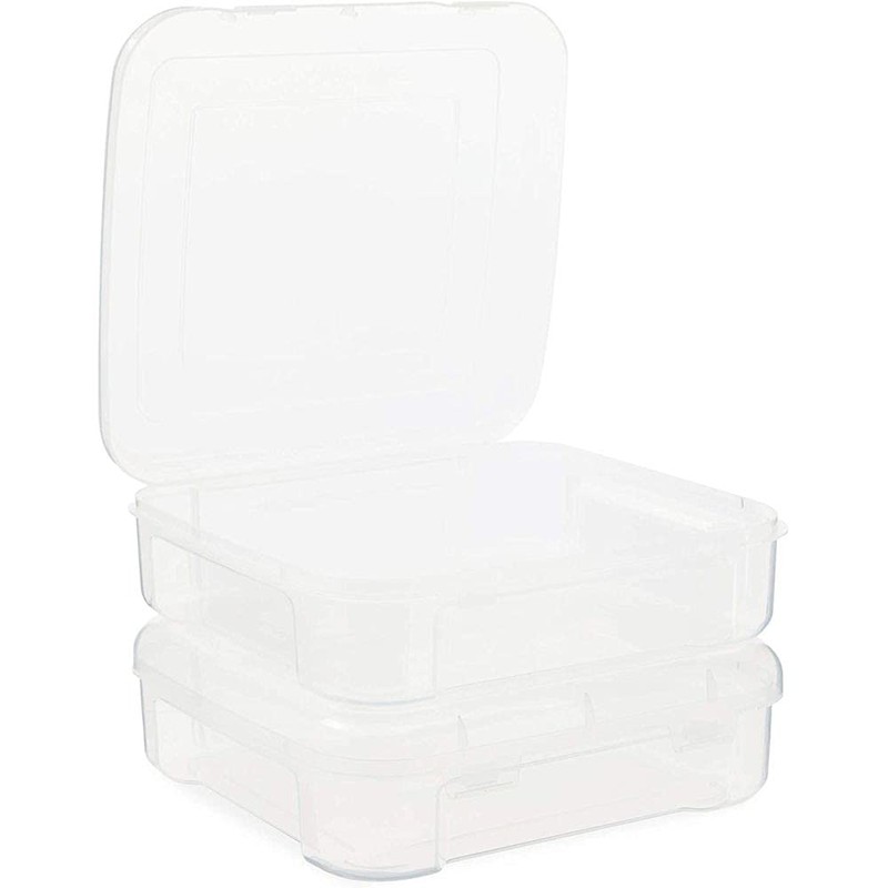 Stackable Plastic Craft Storage Containers for Origami Paper (2 Pack)