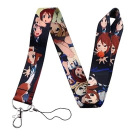 Pinstant K-On! Japanese High School Music Club Band Anime Manga 17.7" Neck Lanyard Keychain Holder ID Badge Mobile Phone Pin Strap
