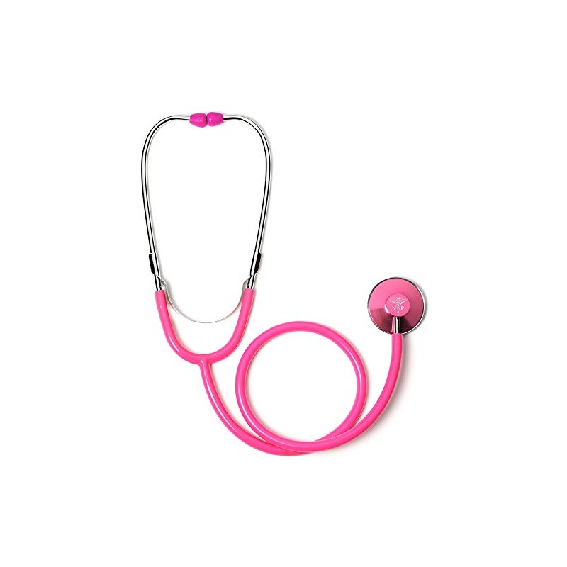 NP Nurse Practitioner Single Head Stethoscope (Hot Pink)