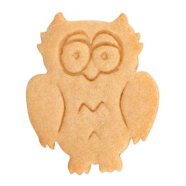 Staedter Embossing Owl Cookie Cutter, Silver, 7.5 cm