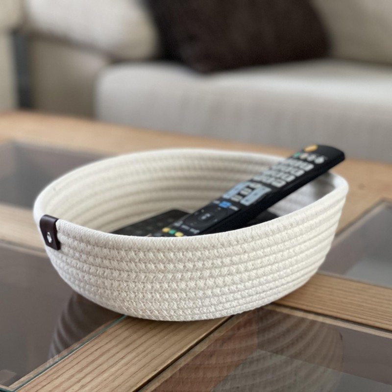 ASTER HOME Multipurpose Cotton Storage Baskets - Set of 3