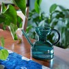 Modern Sprout Handcrafted Borosilicate Glass Watering Can, Long Spout for