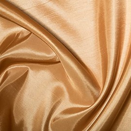 Taffeta Metallic Silk Satin Dress Fabric Material - Wheat, 1Mtr - 140cm x 100cm