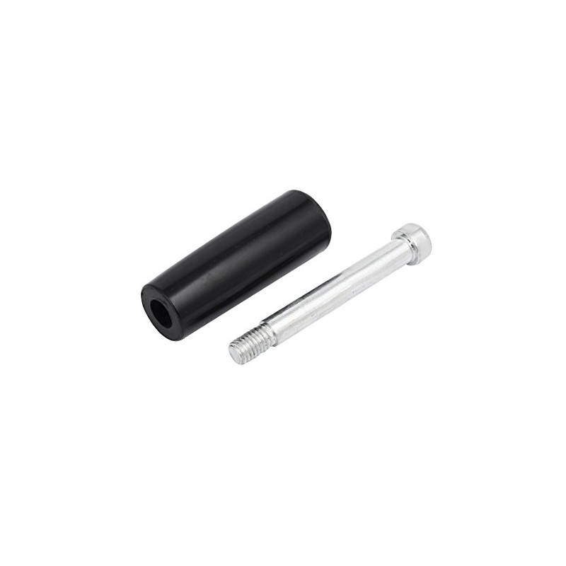 sourcing map M8 Male Thread 76mm Long Plastic Handle Revolving