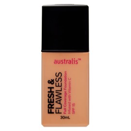 Australis Fresh & Flawless Full Coverage Foundation - Fawn