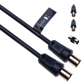 Antenna Cable Satellite Cable Receiver for Cable TV Recorder Satellite Bowl Resiver for Satellite Distributor Soundbar TV, HDTV, Radio, DVB-T, DVB-C, DVB-S, DVB-S2, FM, DAB, DAB+ Coaxial 5 m