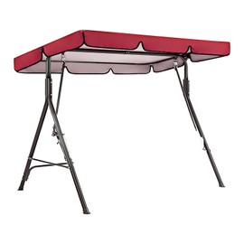 NICENEEDED Swing Canopy Replacement Top, Waterproof Swing Roof Cover for Outdoor Porch, 75 x 52 Inch