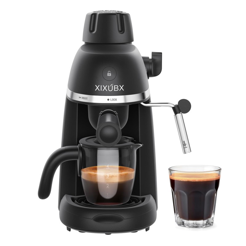 XIXUBX Coffee Machine, 3.5 Bar Espresso & Cappuccino Machine with