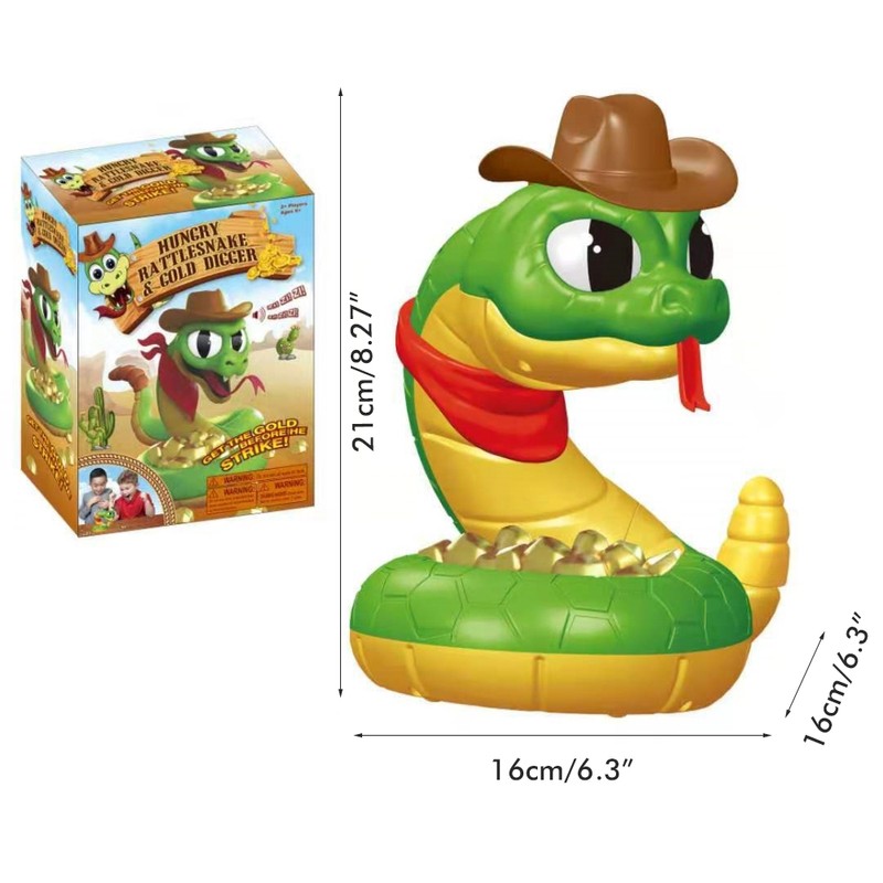Funny Electric Rattlesnake Toy Scary Rattlesnake Prank Toys Trap Interactive