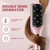 MiroPure 2-in-1 Enhanced Hair Straightener Ionic Straightening Brush Anti-Scald