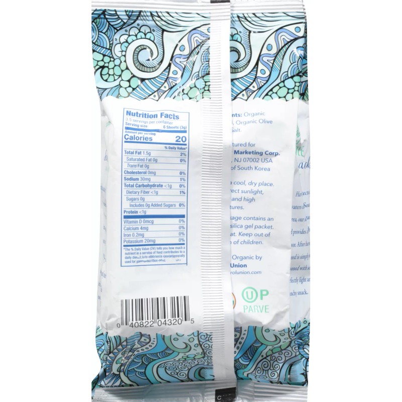 Sea Castle Seaweed Roasted Sea Salt 0.35 oz (Pack of