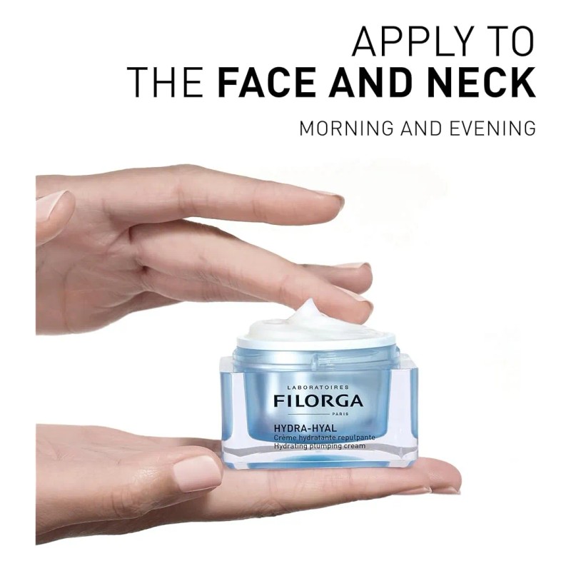 Filorga Hydra-Hyal Crema Facial 50 ml con 5 Ácidos Hialurónicos