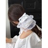 PLwelth Satin Scrunchies for Women White Elastic Hair Ties with